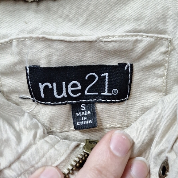 Rue21 Beige Hooded Jacket - Picture 2 of 5
